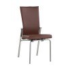 Molly Motion Back Side Chair (Brown/ Steel) (Set of 2)