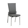 Molly Motion Back Side Chair (Gray/ Steel) (Set of 2)