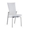 Molly Motion Back Side Chair (White/ Steel) (Set of 2)