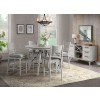 Modern Rustic Counter Height Round Dining Room Set