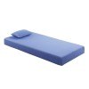 MT-PG 7 Inch Gel-Infused Memory Foam Mattress and Pillow Set (Blue)