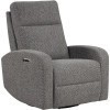 Thriller Natural Beauty Grey Power Swivel Glider Recliner