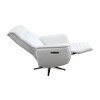 Tripp Cortana White Power Swivel Recliner