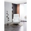 Tripp Cortana White Power Swivel Recliner