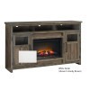 Finnegan 66 Inch Fireplace Console (White)
