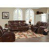 Vail Power Reclining Living Room Set w/ Power Headrests (Burnt Sienna)