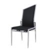 Nala Motion Back Side Chair (Black/ Brushed) (Set of 2)