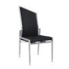 Nala Motion Back Side Chair (Black/ Polished) (Set of 2)