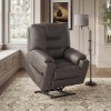 Bennet-Pier Gunmetal Power Lift Recliner