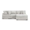 Cuddlesome Arctic 3-Piece Right Chaise Sectional
