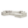 Camfield Snowstone 5-Piece Sectional w/ Right Chaise