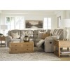 Gridlines Birch Sectional Living Room Set