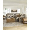 Gridlines Birch Sectional Living Room Set