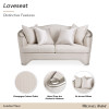 London Place Champagne Loveseat
