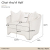 London Place Champagne Chair and Half