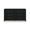 Marzoni Matte Black Upholstered Panel Youth Bedroom Set