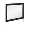 Marzoni Matte Black Bedroom Mirror