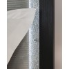 Marzoni Matte Black Upholstered Panel Bed