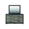 Ryderton Black and Gray Bookcase Bedroom Set