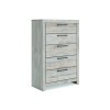 Ryderton Gray 5-Drawer Chest