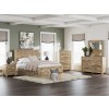 Allihauser Tan Bedroom Set w/ 1 Side Storage Bed and Storage Footboard
