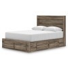Jusika Platform Storage Bed w/ 2 Side Storage