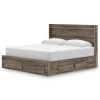 Jusika Platform Storage Bed w/ 2 Side Storage