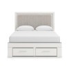 Ravalori White Storage Bed
