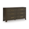 Brillynd Burnished Brown Upholstered Panel Bedroom Set