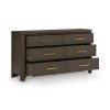 Brillynd Burnished Brown Upholstered Panel Bedroom Set