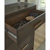 Brillynd Burnished Brown Upholstered Panel Bedroom Set