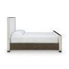 Brillynd Burnished Brown Upholstered Panel Bed
