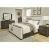 Brillynd Burnished Brown Upholstered Panel Bedroom Set