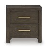 Brillynd Burnished Brown Nightstand