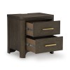 Brillynd Burnished Brown Nightstand
