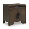 Brillynd Burnished Brown Nightstand