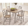 Loyander Counter Height Dining Table and 4 Counter Stools (Set of 5)