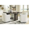 Brillynd Rectangular Dining Room Set w/ Upholstered Arm Chairs