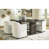 Brillynd Rectangular Dining Room Set w/ Upholstered Arm Chairs