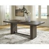 Brillynd Rectangular Dining Room Set w/ Upholstered Arm Chairs