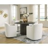 Brillynd Round Dining Room Set w/ Upholstered Arm Chairs