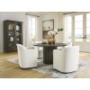 Brillynd Round Dining Room Set w/ Upholstered Arm Chairs