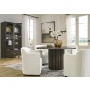 Brillynd Round Dining Room Set w/ Upholstered Arm Chairs