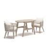 Martha Square Outdoor Table and Chairs (Set of 3)