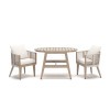 Martha Square Outdoor Table and Chairs (Set of 3)