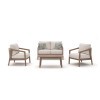 Endicott Lane Outdoor Sofa with Chairs and Table (Set of 4)