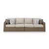 Carmel Bay Outdoor Right Arm and Left Arm Facing Loveseat (Set of 2)