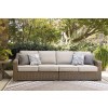 Carmel Bay Outdoor Right Arm and Left Arm Facing Loveseat (Set of 2)
