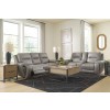 Nightfall Mania Ash Power Reclining Living Room Set