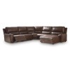 Spear Hill Canyon 5-Piece Power Reclining Sectional w/ Right-Arm Facing Chaise